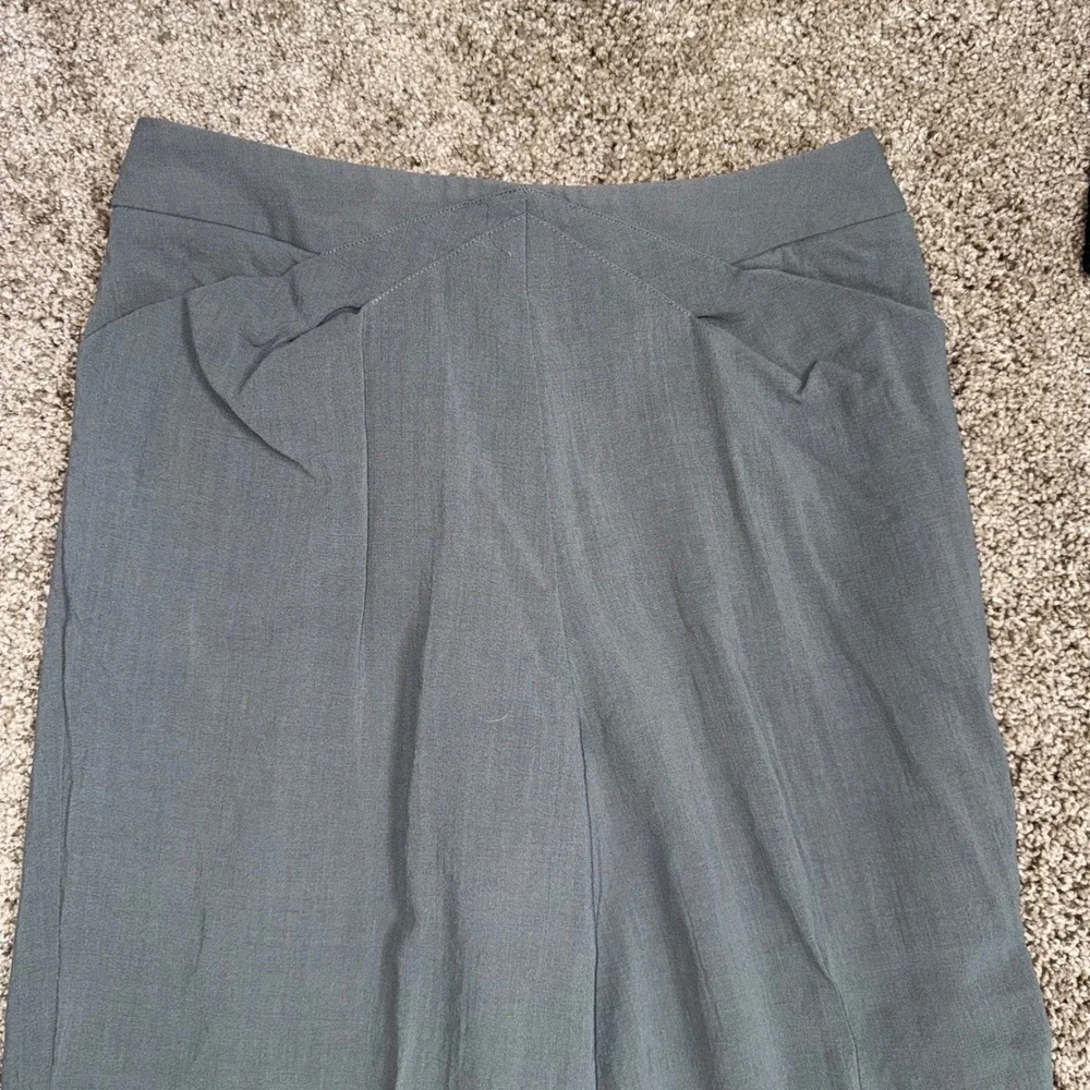 Giorgio Armani Trousers Women 38 Gray Excellent Wool Silk Borgo 21 Italy Luxury